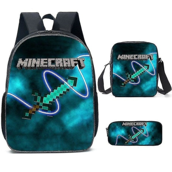 Minecraft-themed school bags for elementary and middle school students, Minecraft game peripheral backpack V1188-TAL-07890