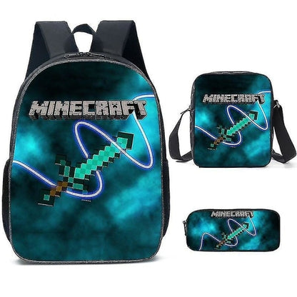 Minecraft-themed school bags for elementary and middle school students, Minecraft game peripheral backpack V1188-TAL-07890