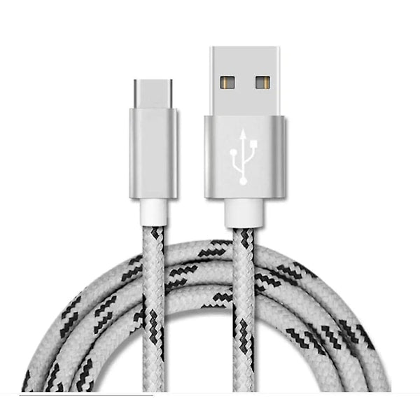 USB Type C Fast Charging Cable 2m Gray Compatible with Samsung S21 S22 S23 V1188-TAL-08018