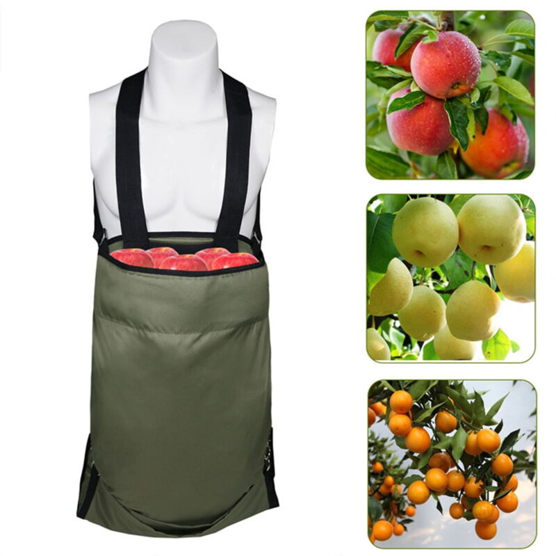 Fruit Collection Bag with Storage Pocket - Durable Compatible with Apple Picking Bag for Orchard, Farm and V1188-TAL-815-00067