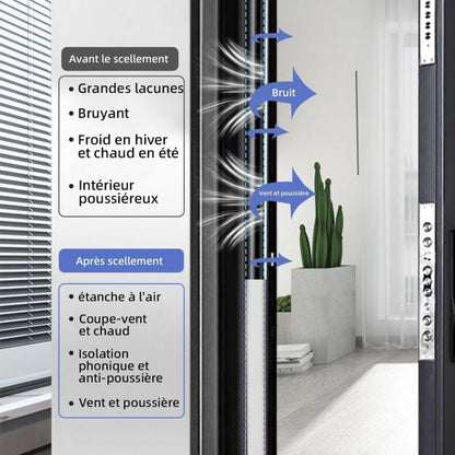 D-Profile Self-Adhesive Rubber Weather Strip Door Window Seal 6M Black for Cooling and Sound Insulation V1188-TAL-912M-0013