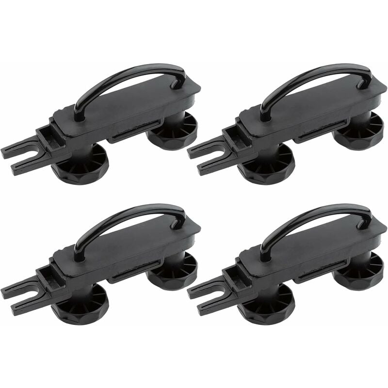 Universal Roof Box Brackets 4 pcs U-Shaped Mounting Brackets Inner Width with 8 Lock Nuts V1188-TAL-912M-3560