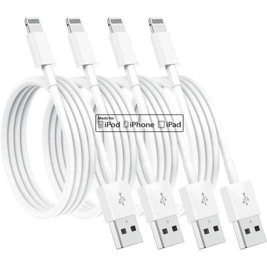 Compatible with Apple MFi Certified Lightning Charging Cable 4-Pack 1.8m iPhone 12 11 X XR XS 8 7 V1188-TAL-A41-00593