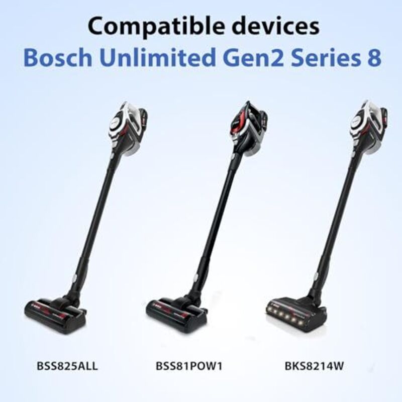 Bosch Unlimited Gen2 Series 8 Vacuum Replacement Filter 2-Pack Compatible with BKS8214W BSS825ALL V1188-TAL-MN1022-1246