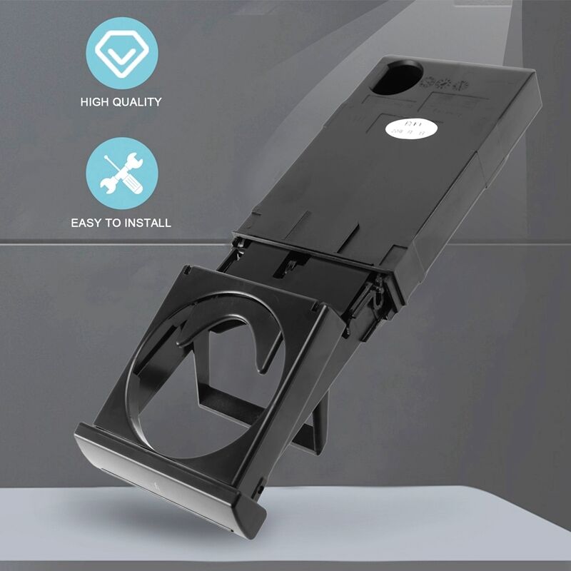 Compatible with Audi A6 C5 1998-2005 A4 1998-2002 Retractable Folding Cup Holder 4B0862534D V1188-TAL-MN113-0057