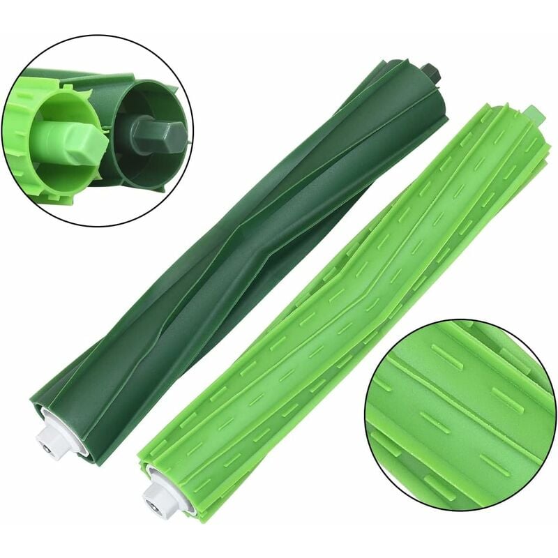 Compatible with iRobot Roomba E5 E6 i7 i8 i6 i4 Multi-Surface Rubber Brushes Vacuum Cleaner Accessories V1188-TAL-MO-01569