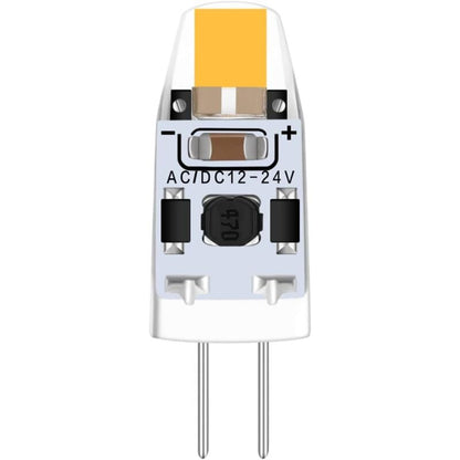G4 LED Bulbs Warm White 3000K Dimmable 2W 12V-24V AC/DC 10-pack Replacement Compatible with Halogen Bulbs V1188-TAL-SN-05172