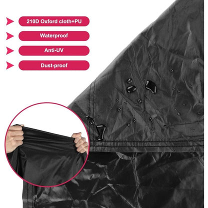 Bicycle Cover for 2 Bikes Waterproof Windproof 210D Oxford Storage Bag with Lock Holes Compatible with 56Vingt V1188-TAL-SN-05565