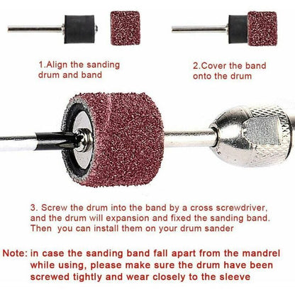 Dremel Sanding Roller Set 531 Pieces Compatible with Dremel Rotary Tools Includes 504 Sanding Rollers 24 V1188-TAL-SN-08979