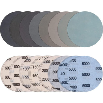 Wet Dry Sanding Discs 50mm 24-Piece 600-5000 Grit for Polishing Metal Wood V1188-TAL-SN-09081