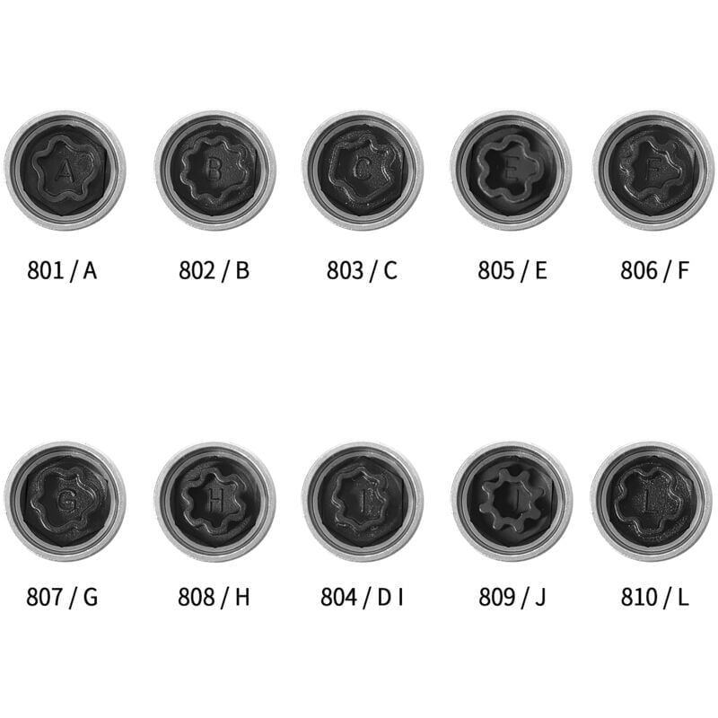 Security Wheel Nut Wrench 17mm for Audi A6 A3 A4 A5 TT V1188-TAL-SN-09121