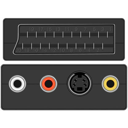 Scart to RCA Cable Male 1.5m Audio Video Adapter Compatible with TV DVD VCR V1188-TAL-SN-11261