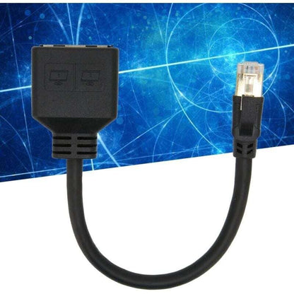 RJ45 Splitter Adapter 1 to 2 Port CAT8 Network Ethernet Splitter for Home Office V1188-TAL-SN-14511