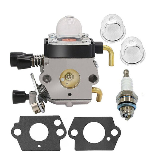 Stihl FS38 FS45 FS46 FS55 FS74 FS75 FS80 FS85 KM55 HL45 Lawn Mower Carburetor Kit with Gaskets Primer Bulbs V1188-TAL-SN-15357