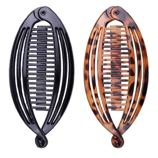 Braided Banana Clip Hair Clip Ponytail Holder for Girls, Classic Style V1188-TAL-X-00445