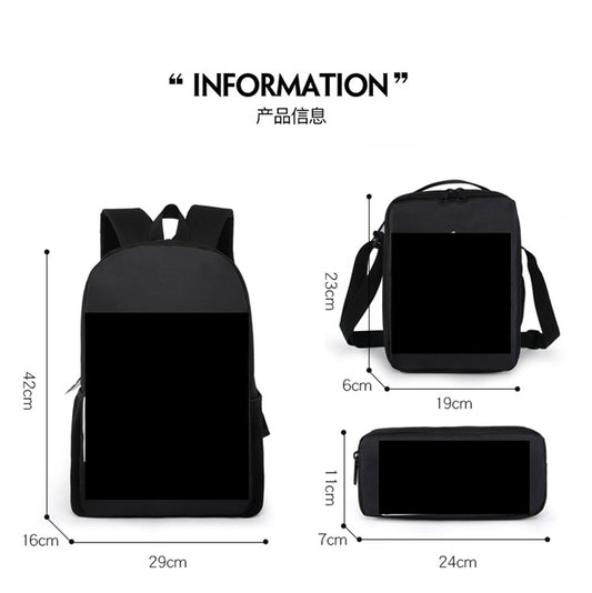 3-piece Lionel Messi football backpack school bag set V1188-TAL-X-00753
