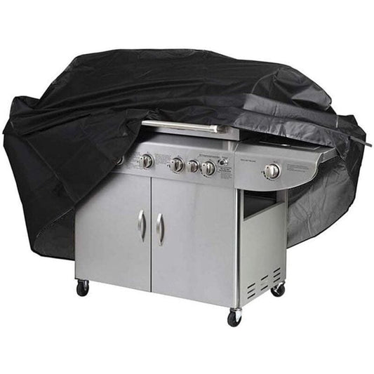 Grill Cover BBQ Protective Tarpaulin Anti-UV Anti-water Anti-moisture with Storage Bag Black (170 x 61 x V1188-TAL-X01102