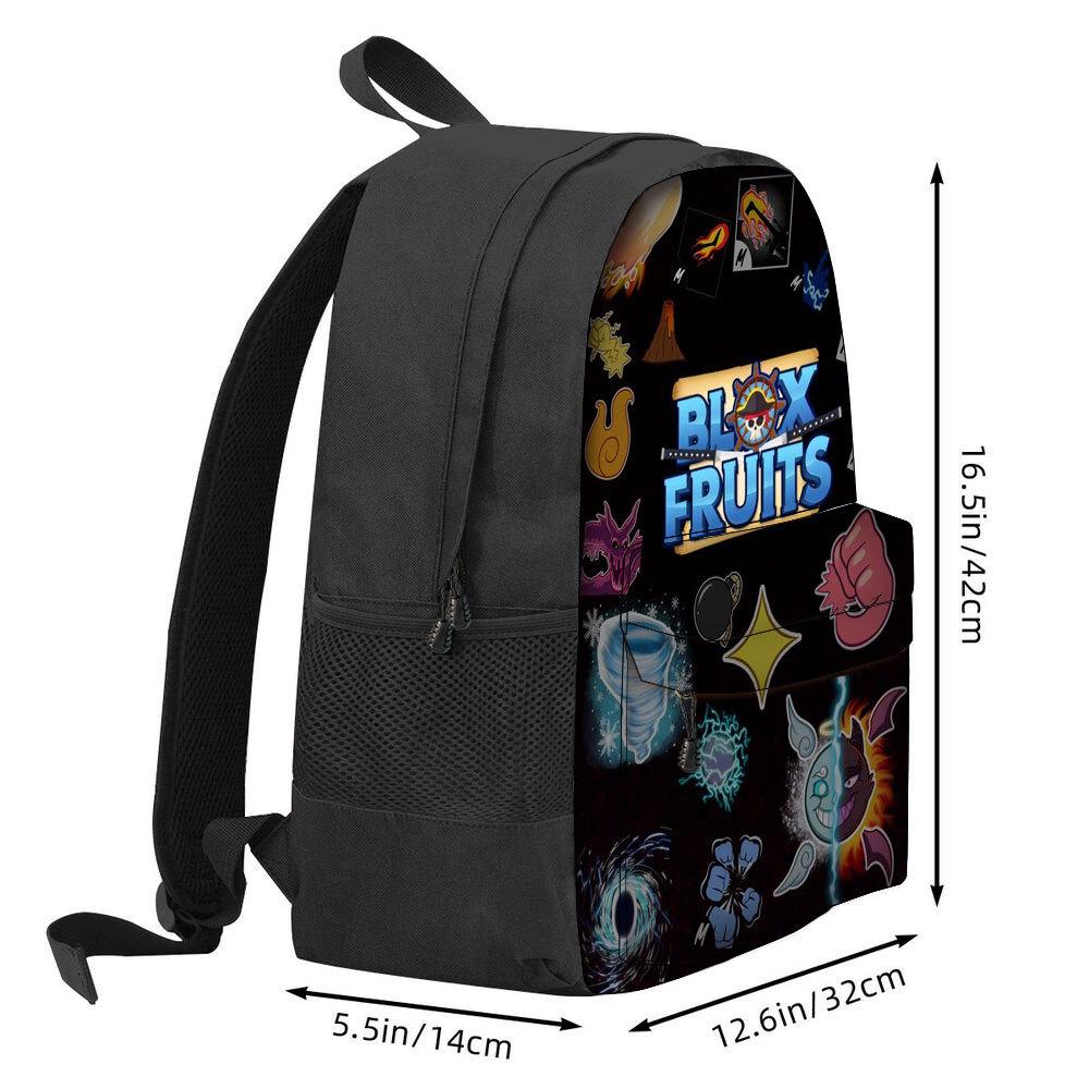 Roblox Blox Fruit Backpack Large Capacity Polyester School Bag for Children V1188-TAL-X01541