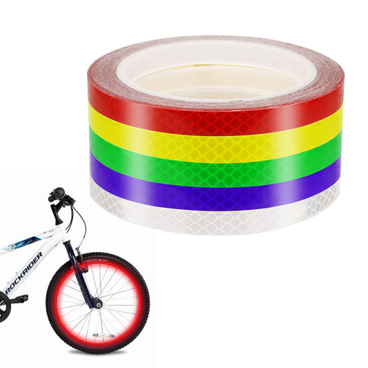 Reflective Stickers for Bicycle, Color Reflective Tape, Self-Adhesive Safety Tape, Waterproof Warning Tape V1188-TAL-X02358