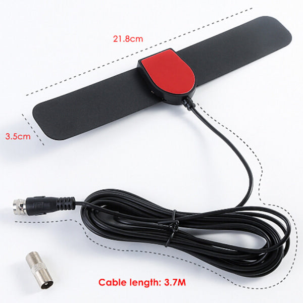 Digital Indoor HD Antenna 25 Mile Range 4K Compatible with TV One Size Black V1188-TAL-X03165