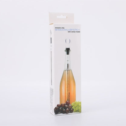 Stainless Steel Wine Chiller Rod with Pour Spout, Wine Cooler Set for Red and White Wine V1188-TAL-X03297