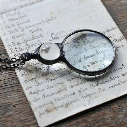 Magnifying Glass Necklace for Reading, Elderly Gift, Book Accessory green V1188-TAL-Y100183-2