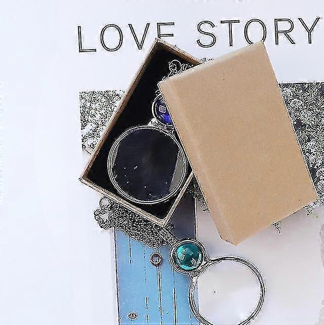 Magnifying Glass Necklace for Reading, Elderly Gift, Book Accessory green V1188-TAL-Y100183-2