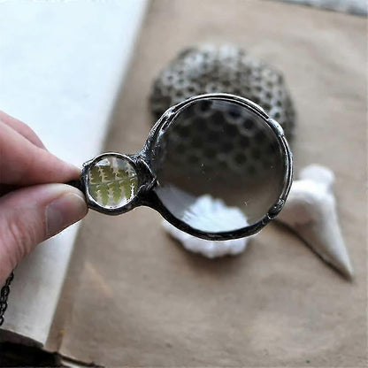 Magnifying Glass Necklace for Reading, Elderly Gift, Book Accessory green V1188-TAL-Y100183-2