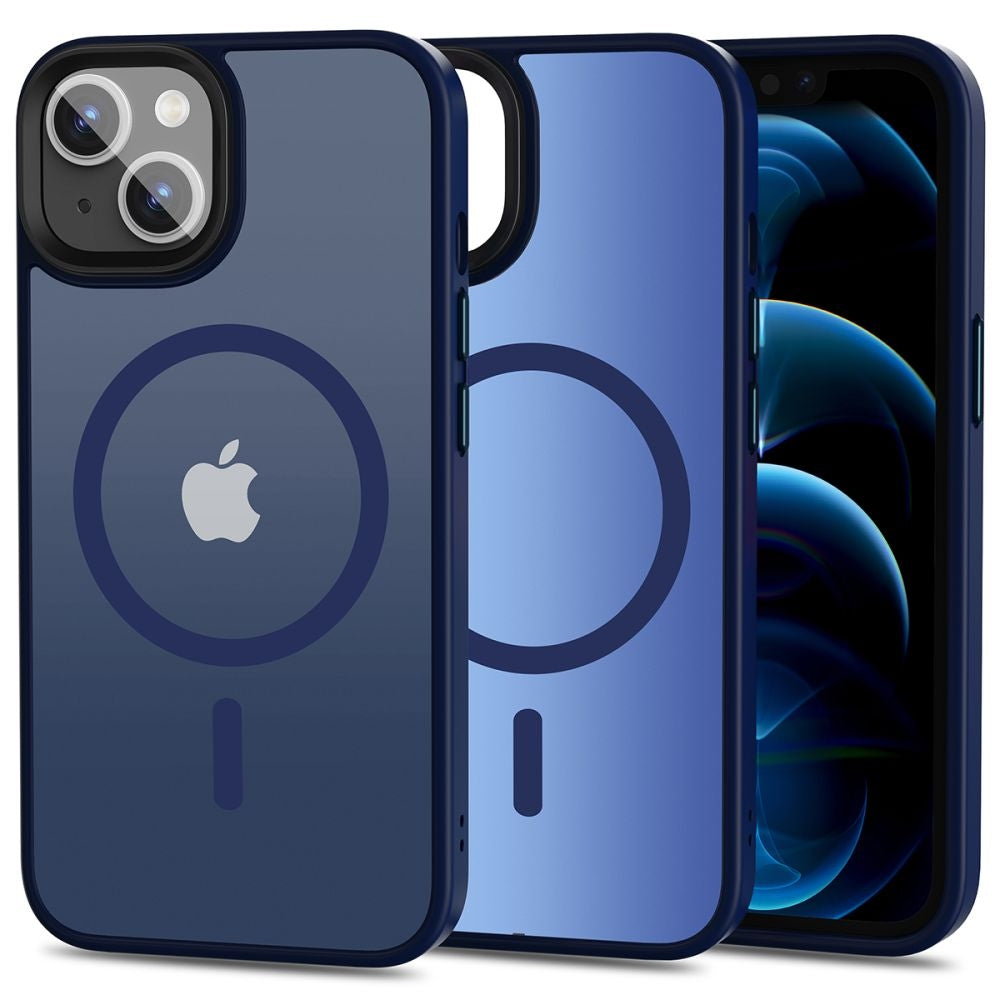 Compatible with iPhone 13 - MagSafe Case Shockproof Silicone Matte Blue V1188-TR005-32