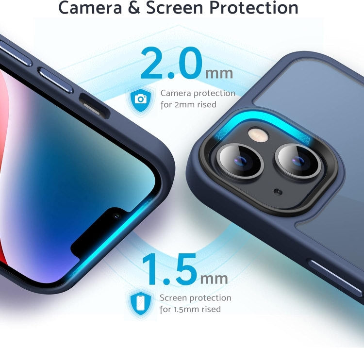 Compatible with iPhone 13 - MagSafe Case Shockproof Silicone Matte Blue V1188-TR005-32