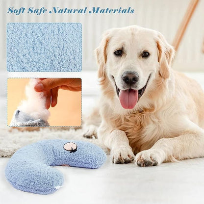 Comforting Cat Pillow for Anxious Dogs, Soft U-Shaped Dog Bed with Plush Toy for Better Sleep V1188-TR101-00248-1