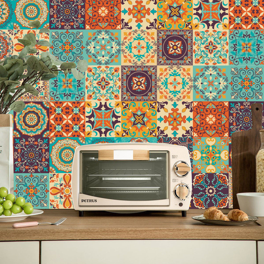 Waterproof Tile Stickers for Kitchen, Furniture, Table 15x15cm - 24 pcs V1188-TR101-06668-1