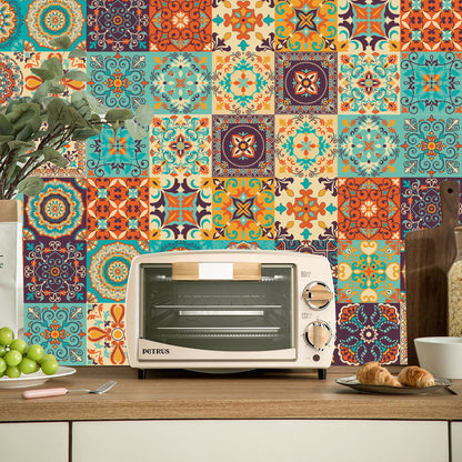 Waterproof Tile Stickers for Kitchen, Furniture, Table 15x15cm - 24 pcs V1188-TR101-06668-1