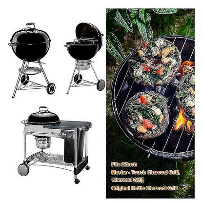 Weber 22 Inch One Touch Ash Cleaning System Silver Compatible with Master Touch Performer Original Series V1188-TR101-09879-1