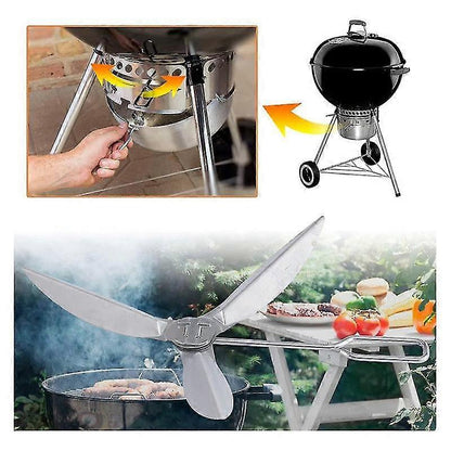 Weber 22 Inch One Touch Ash Cleaning System Silver Compatible with Master Touch Performer Original Series V1188-TR101-09879-1
