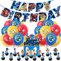 Sonic Birthday Theme Party Decoration Cartoon Accordion Flag Insert Balloon Set D V1188-TR101-11870-5