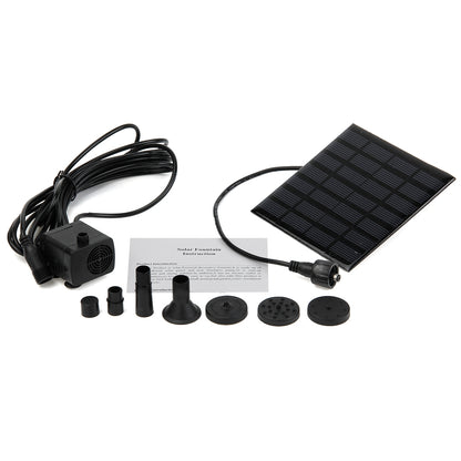 Solar-powered water pump with fountain function - 16 cm panel V1188-TR101-12182-1