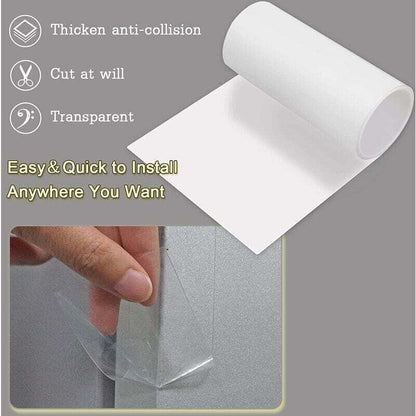 Cat Scratching Guard Protector Self-Adhesive Transparent Roll 30cm x 5m for Furniture Doors Walls V1188-TR101-15287-837