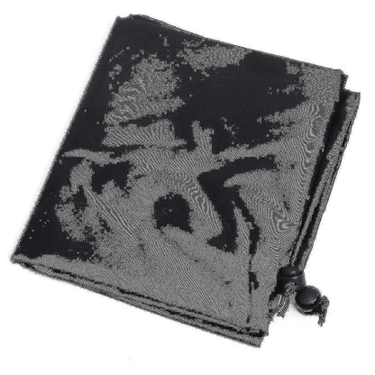 Outdoor Round Fire Pit Cover 112cm Waterproof Black Compatible with Patio V1188-TR101-15496-1