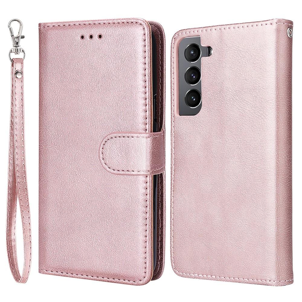 Compatible withSamsung S22 Magnetic 2-in-1 Phone Case Wallet Pink Pink Gold V1188-TR101-20966-1