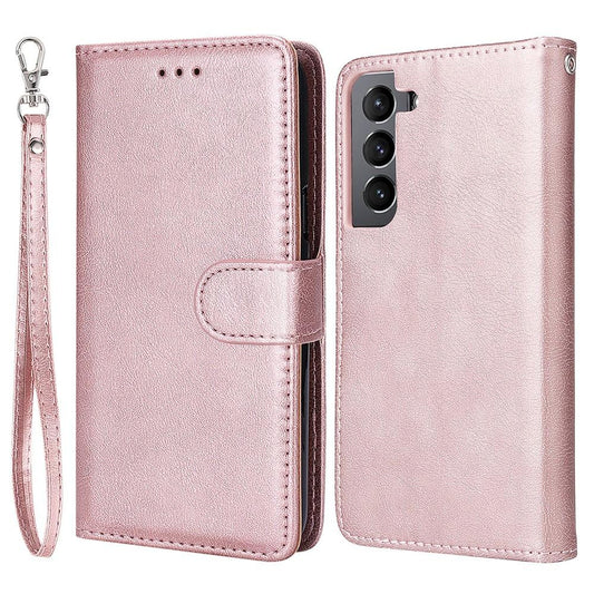 Compatible withSamsung S22 Magnetic 2-in-1 Phone Case Wallet Pink Pink Gold V1188-TR101-20966-1