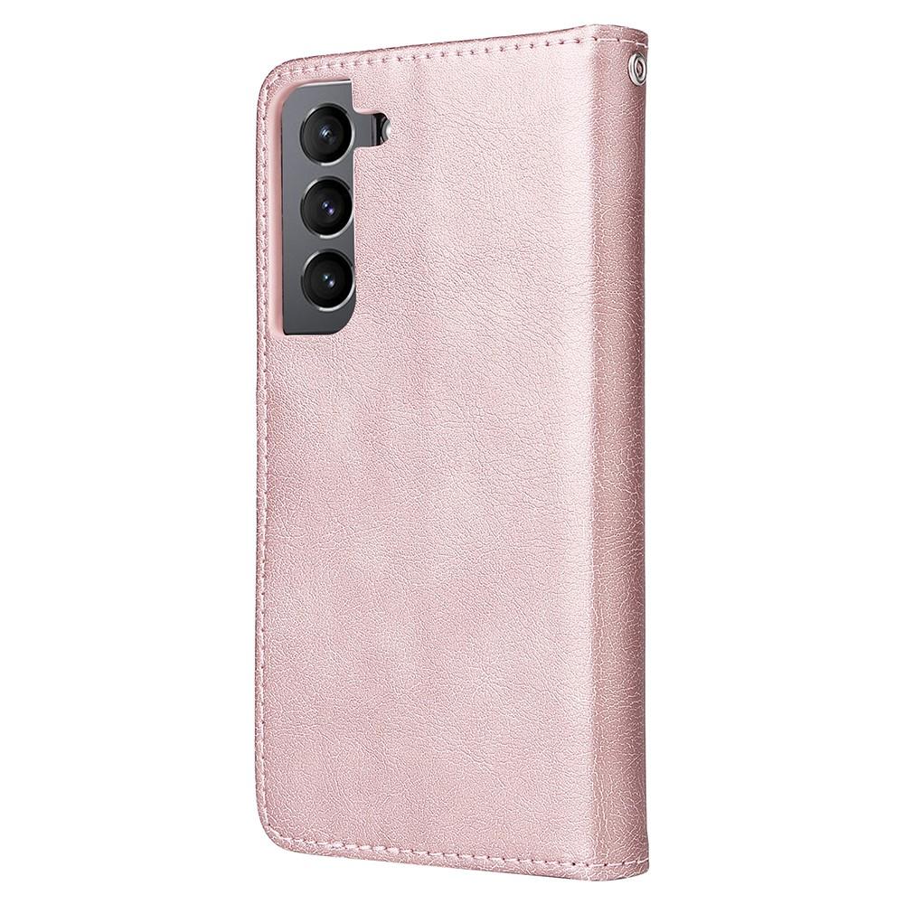 Compatible withSamsung S22 Magnetic 2-in-1 Phone Case Wallet Pink Pink Gold V1188-TR101-20966-1