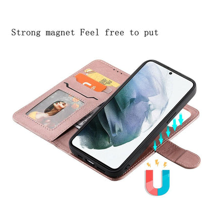 Compatible withSamsung S22 Magnetic 2-in-1 Phone Case Wallet Pink Pink Gold V1188-TR101-20966-1