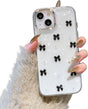 Compatible with iPhone 15 Plus, Bling Glitter 3D Bowknot Phone Case Cute Sparkly Crystal Clear Bowknot Slim V1188-TR101-21668-7