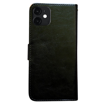 iPhone 12 Leather Case Protection Black Compatible with iPhone 12 V1188-TR101-22269-3