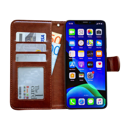 iPhone 12 Leather Case Protection Black Compatible with iPhone 12 V1188-TR101-22269-3