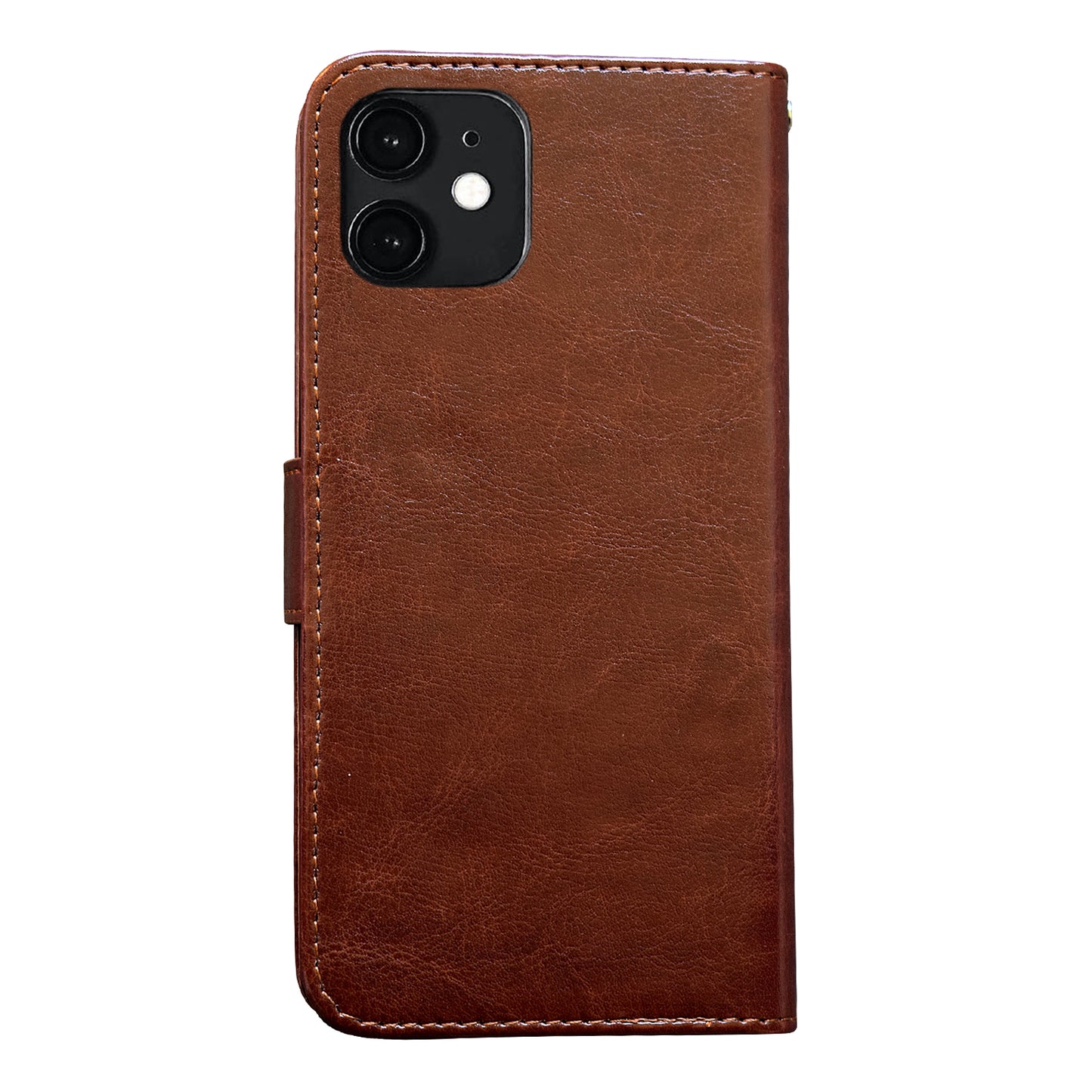 iPhone 12 Leather Case Protection Black Compatible with iPhone 12 V1188-TR101-22269-3