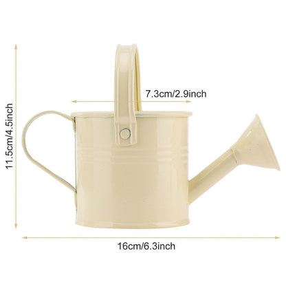 100% New, Mini Iron Watering Can, Spray Bottle, Metal Forging with Handle, Sprinkler Shower Pink V1188-TR101-22723-4