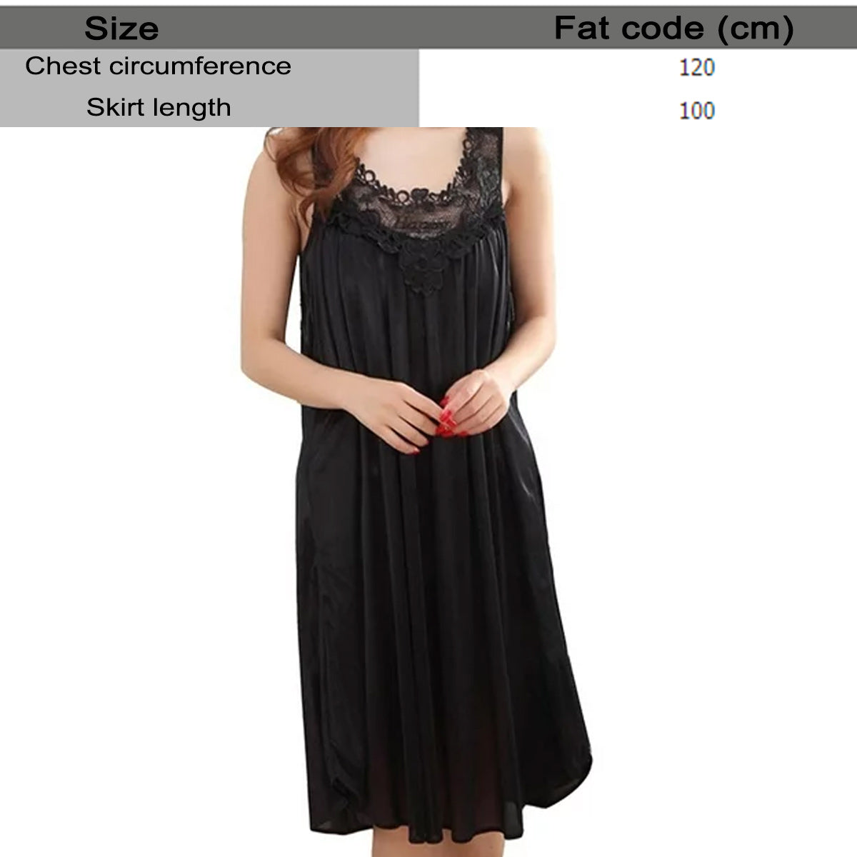 Women's Summer Lace Patchwork Pajamas Nightgown Sleepwear V1188-TR101-22941-1