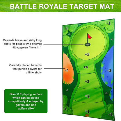 Casual Golf Game Set, 0.8x1.5M Golf Hitting Mat V1188-TR101-23794-1